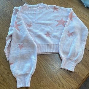 Light pink star sweater